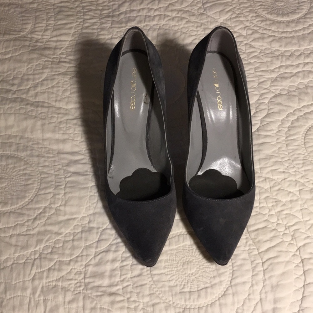 Gray suede heels. Sergio rossi. Size 38.5